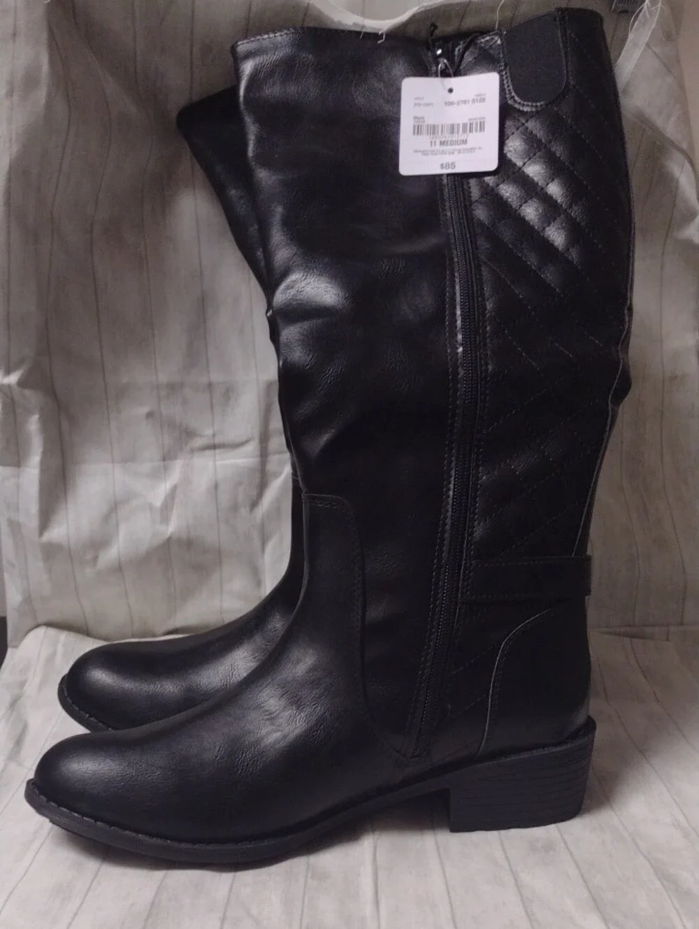 St. John's Bay Black Over-the-Knee Boots (J1141)